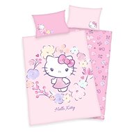 BIO bavlněné Hello Kitty s květinami, 100×135 cm - Povlečení