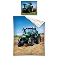 Traktor zelený 140×200, 70×80 - Povlečení