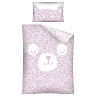 Bamboo Teddy Bear pink 100×135, 40×60 - Bed Linen