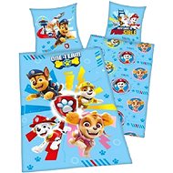 Paw Patrol, modré, bavlna, 140×200 cm, 70×80 cm - Povlečení