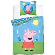 Peppa Pig, švihadlo, bavlna, 140×200 cm, 70×80 cm - Povlečení