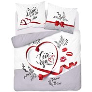 Bavlněné francouzské Love you, 220×200 cm - Bed Linen