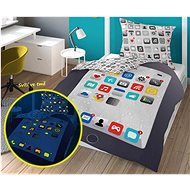 Luminous Telephone, grey, 140×200 cm - Bed Linen