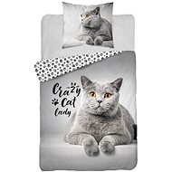 Crazy Cat Cotton, 140×200, 70×80 cm - Bed Linen
