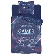 Gamer blue Cotton, 140×200, 70×80 cm - Bed Linen