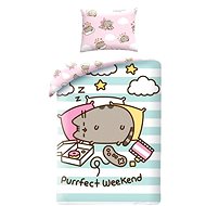 Pusheen, striped, 140×200 cm - Bed Linen