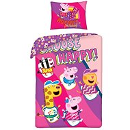 Peppa Pig happy Cotton, 140×200, 70×90 cm - Bed Linen