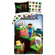 Minecraft Farm animals Cotton, 140×200, 70×90 cm - Bed Linen