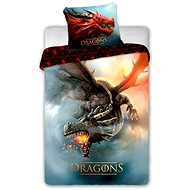 Dragon Red Cotton, 140×200, 70×90 cm - Bed Linen