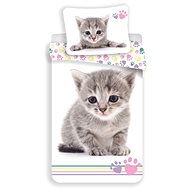 Kitten with coloured paws, 140×200 cm - Bed Linen