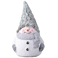 Z - TRADE Ceramic decorative snowman 9 × 15 cm, white-grey - Christmas Decoration