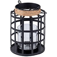 Z - TRADE Metal wire candle lamp, 12,5 × 16,5 cm, black - Lantern
