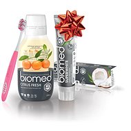 BIOMED Christmas Set Superwhite toothpaste 100 g & Citrus Fresh mouthwash 250 ml with Extra Toothbrush - Gift Set