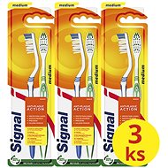 SIGNAL Antiplaque Medium 3×2 pcs - Toothbrush