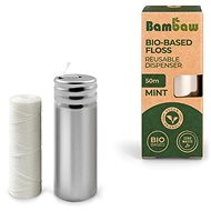 BAMBAW Corn Plastic Dental Floss with Dispenser 1×50m - Dental Floss