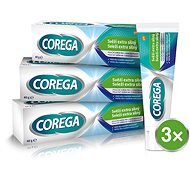 COREGA OM For dentures Fresh extra strong 3×40 g - Dental Adhesive