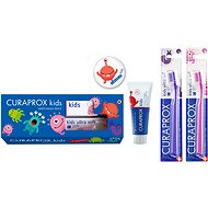 CURAPROX Kids Limited Edition, 2× kids toothbrush + strawberry toothpaste 950 ppm F 60 ml - Gift Set