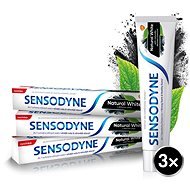 SENSODYNE Natural White with activated charcoal 3×75 ml - Toothpaste