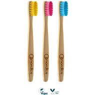 NORDICS bambusový kartáček pro děti, žlutý - Children's Toothbrush