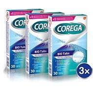 COREGA Antibacterial cleaning tablets 3×30 pcs - Denture Cleaning Tablets