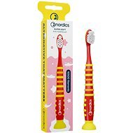 NORDICS Premium kartáček pro děti 10500, červená - Children's Toothbrush