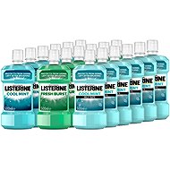 LISTERINE 6 × Cool Mint 500 ml + 6 × Fresh Burst 500 ml + 6 × Cool Mint Mild Taste 500 ml - Mouthwash
