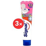 SIGNAL Strawberry (2-6 éves gyerekeknek) 3× 50 ml - Fogkrém
