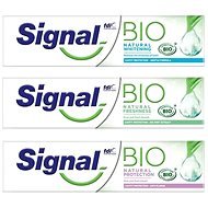 Signal BIO Natural MIX 3× fogkrém (fehérítés, védelem, frissesség) - Fogkrém