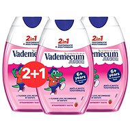 VADEMECUM 2in1 Junior Strawberry 3× 75ml - Toothpaste