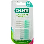 GUM Soft-Picks Regular Massage with Fluorides, ISO 1, 40 Pcs - Interdental Brush
