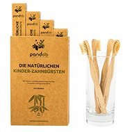 PANDOO Bamboo Medium Soft Children's 4 Pcs - Children's Toothbrush