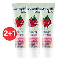 VADEMECUM Organic Kids 1-6 Strawberry 3× 50ml - Toothpaste