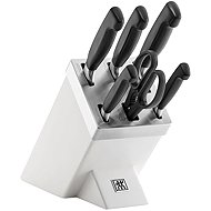 Zwilling Four Star Sharp 7-piece knife block set, white - Knife Set