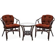 Aga Rattan set Sita Dark brown - Garden Furniture