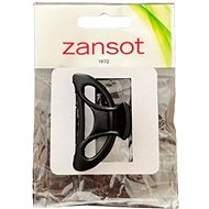 Zansot Sponka na vlasy Oval Classic Medium 6 cm, matná černá - Hair Fastener