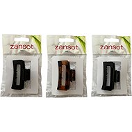 Zansot Hair Clip Oval Classic Medium 6 cm, 3 pcs glossy + matt + tortoise - Hair Fastener