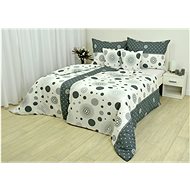 Zdeněk Staněk - LUX Crepe Bedding Set, Grey, Circles - Bed Linen