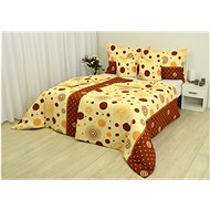 Zdeněk Staněk - LUX Crepe Bedding Set, Brown, Circles - Bed Linen