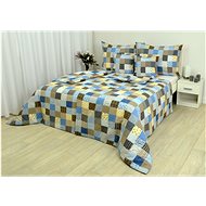 Zdeněk Staněk - LUX Crepe Bedding Set, Blue, Patchwork - Bed Linen