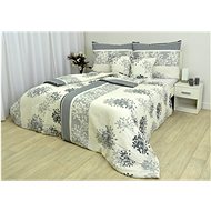 Zdeněk Staněk - LUX Crepe Bedding Set, White with Grey Pattern - Bed Linen