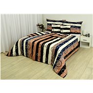 Zdeněk Staněk - Cotton Bedding LUX Brown-blue Bubbles - Bed Linen