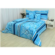 Zdeněk Staněk - Cotton Bedding LUX Blue Shapes - Bed Linen