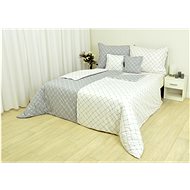 Zdeněk Staněk - Cotton Bedding LUX Grey White Grid - Bed Linen