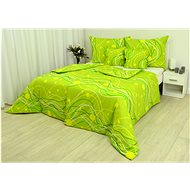 Zdeněk Staněk - Cotton Bedding LUX Green Waves - Bed Linen