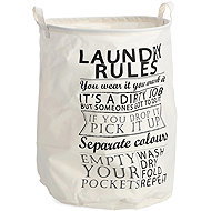 Zeller Laundry basket round beige, canvas 38 × 48 cm - Laundry Basket