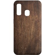 AlzaGuard - Samsung Galaxy A40 - Dark Wood - Phone Cover