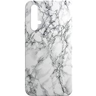 AlzaGuard - Honor 20/Huawei Nova 5T - White Marble - Phone Cover