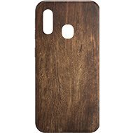 AlzaGuard - Samsung Galaxy A20e - Dark Wood - Phone Cover