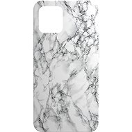 AlzaGuard - Apple iPhone 12/12 Pro -White Marble - Phone Cover
