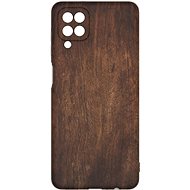 AlzaGuard - Samsung Galaxy A12 - Dark Wood - Phone Cover